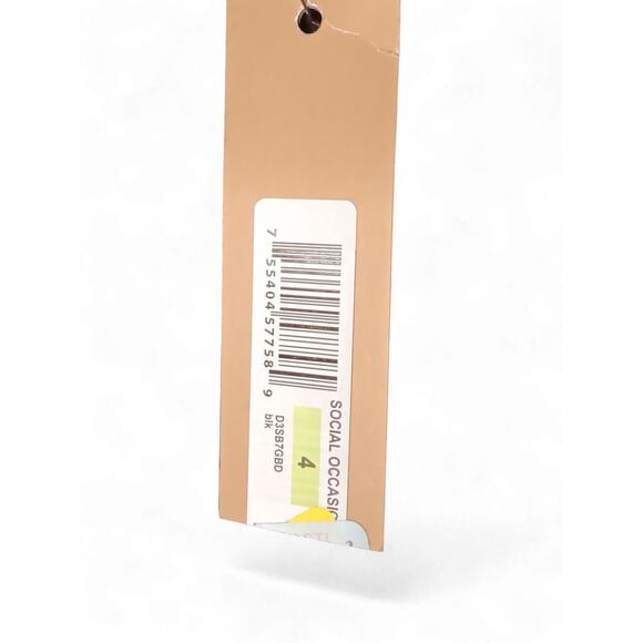 New with tags Donna Karan New York Black Mesh Velvet Sequin Dress Size 4 $495 - Picture 15 of 16